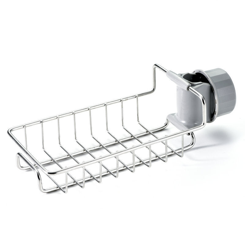 Adjustable Sink Drain Rack – Sponge & Soap Holder Organizer