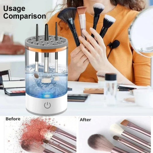 Automatic Makeup Brush Cleaner – USB Portable Rotating Washer