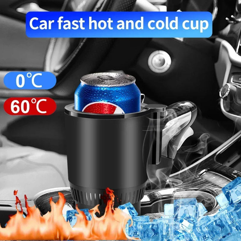 2-in-1 Smart Car Cup Holder – Warmer & Cooler with Digital Display