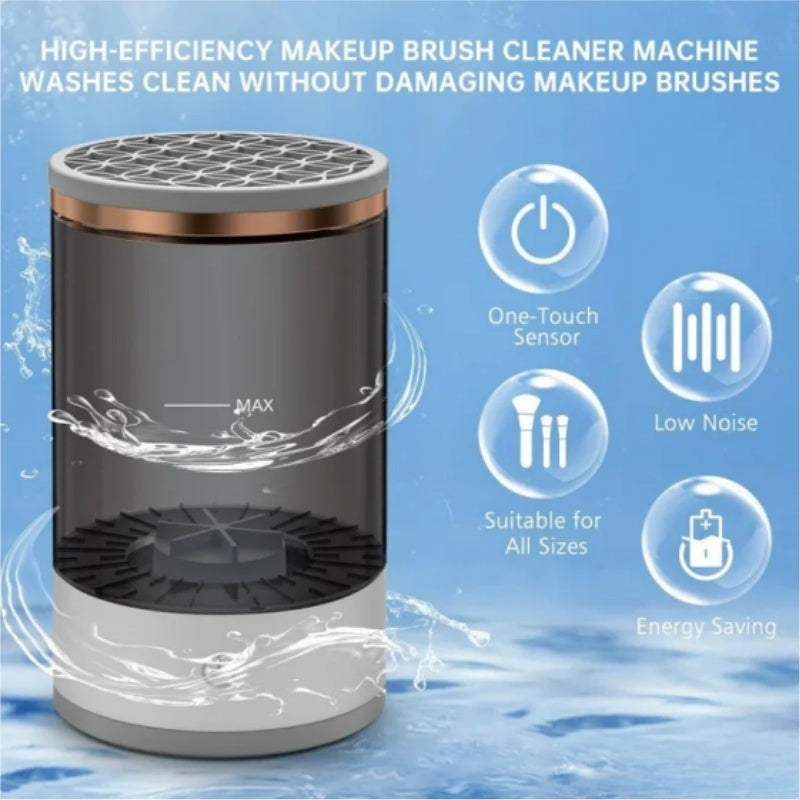 Automatic Makeup Brush Cleaner – USB Portable Rotating Washer