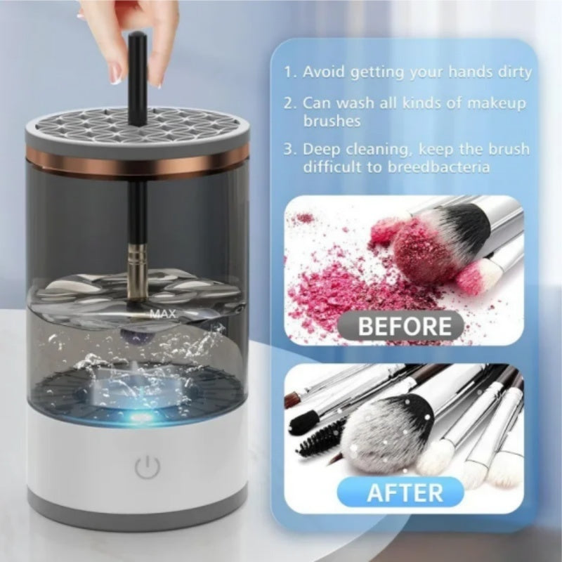 Automatic Makeup Brush Cleaner – USB Portable Rotating Washer