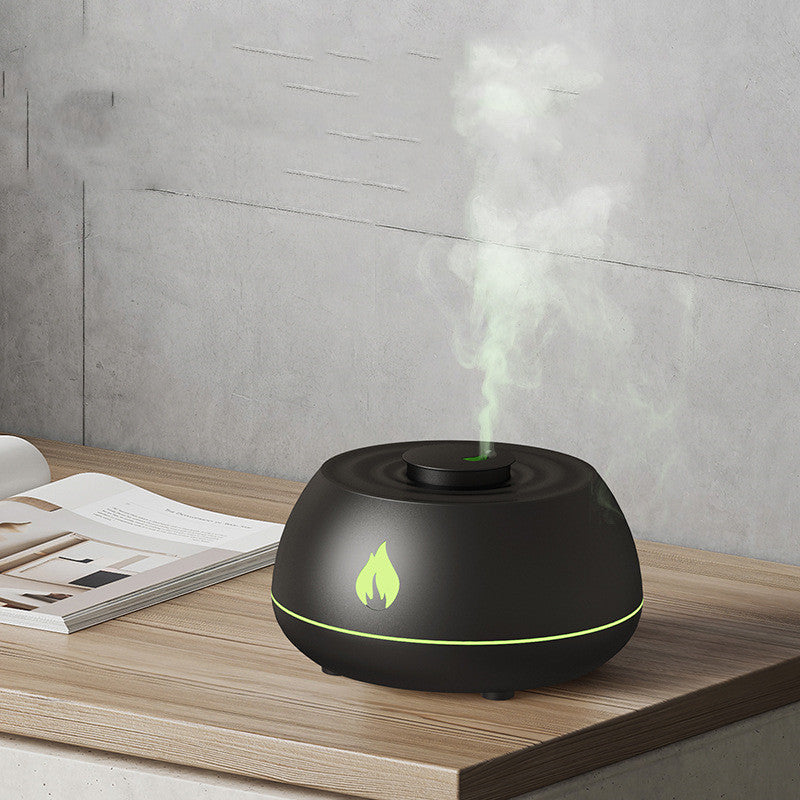 Flame Aromatherapy Diffuser – 7-Color USB Humidifier